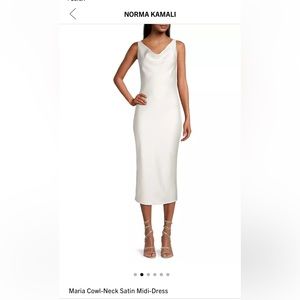 Norma Kamali Maria cowl neck dress